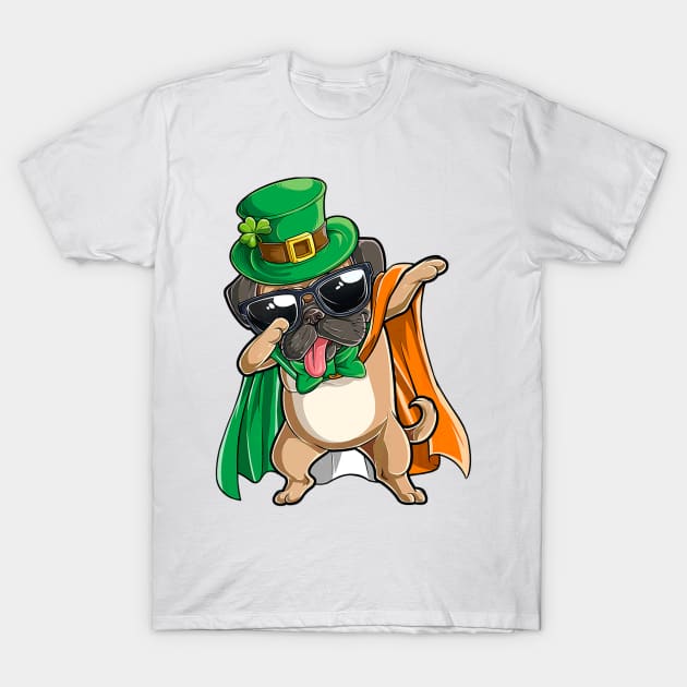 Dabbing Pug St Patricks Day Boys Leprechaun Irish T-Shirt by Macy XenomorphQueen